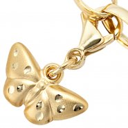 JOBO Einh�nger Charm Schmetterling aus 333 Gold Gelbgold matt Goldcharm