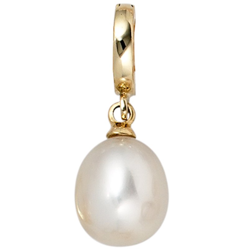 JOBO Einh�nger Anh�nger 585 Gold Gelbgold 1 S��wasser Perle Perlenanh�nger