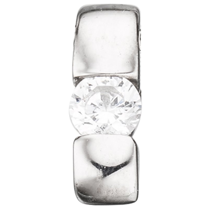 JOBO Einh�nger Anh�nger 925 Sterling Silber rhodiniert 1 Zirkonia