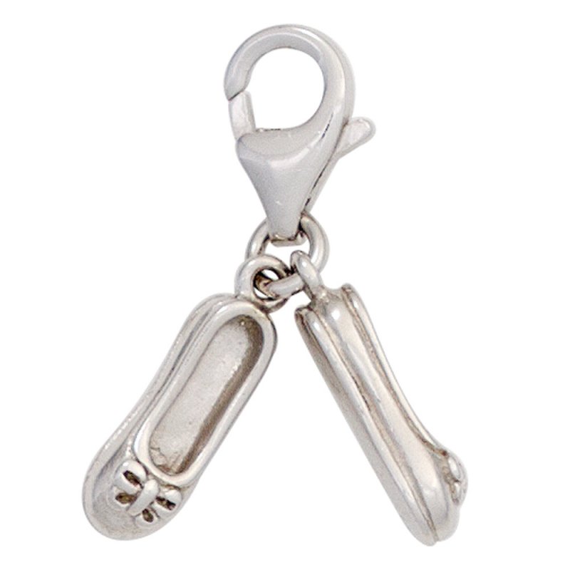 JOBO Einh�nger Charm Ballerinas 925 Sterling Silber rhodiniert