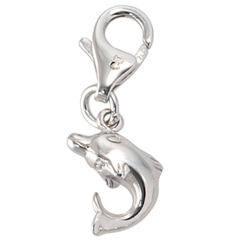 JOBO Einh�nger Charm Delfin 925 Sterling Silber rhodiniert