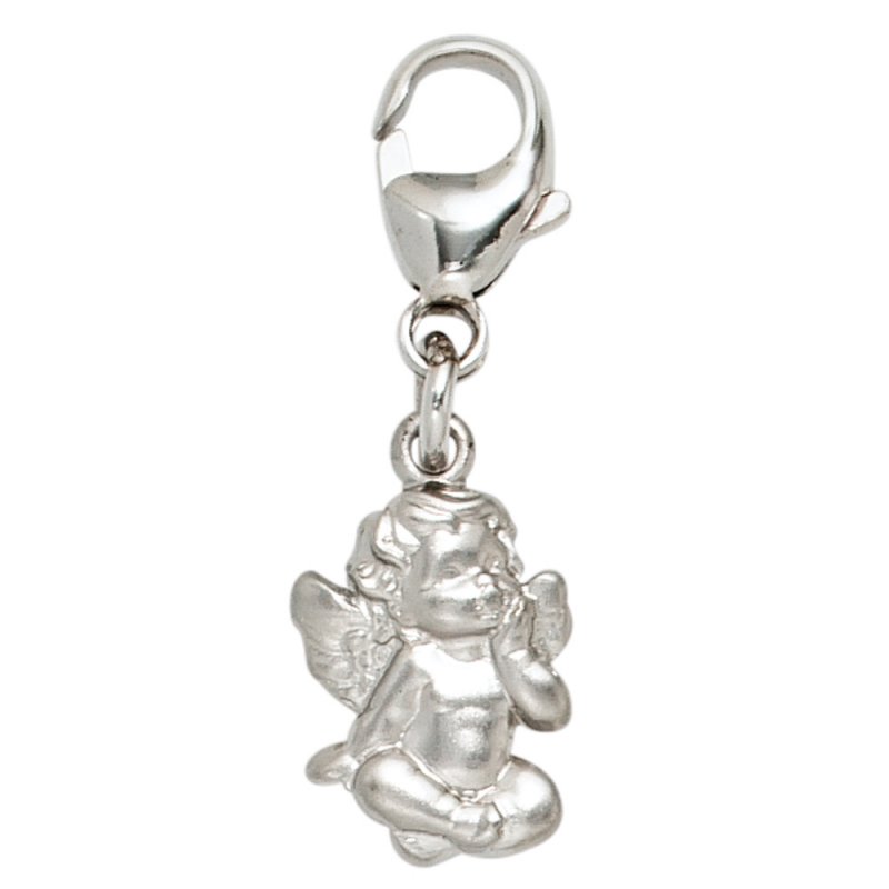 JOBO Einh�nger Charm Engel 925 Sterling Silber rhodiniert mattiert