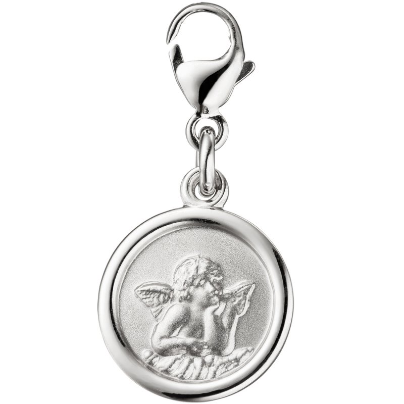 JOBO Einh�nger Charm Engel Schutzengel 925 Silber matt Anh�nger f�r Bettelarmband