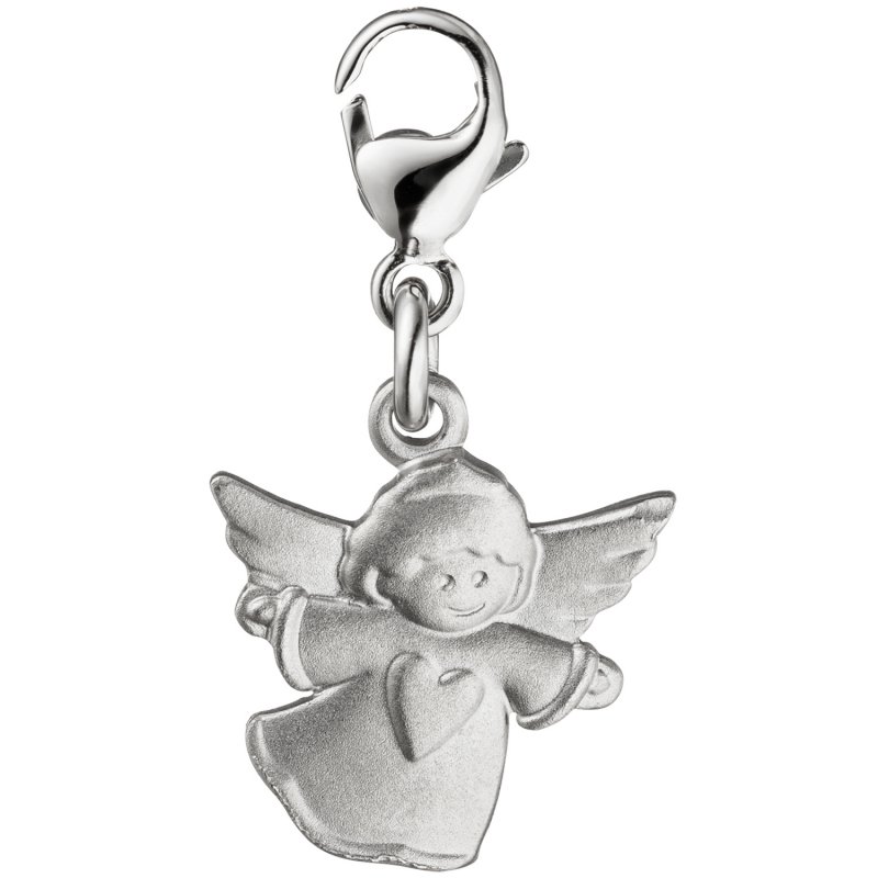 JOBO Einh�nger Charm Engel Schutzengel 925 Sterling Silber matt mattiert