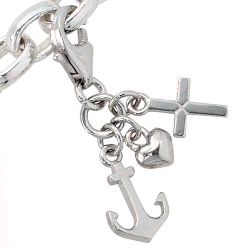 JOBO Einh�nger Charm Glaube Liebe Hoffnung 925 Sterling Silber rhodiniert