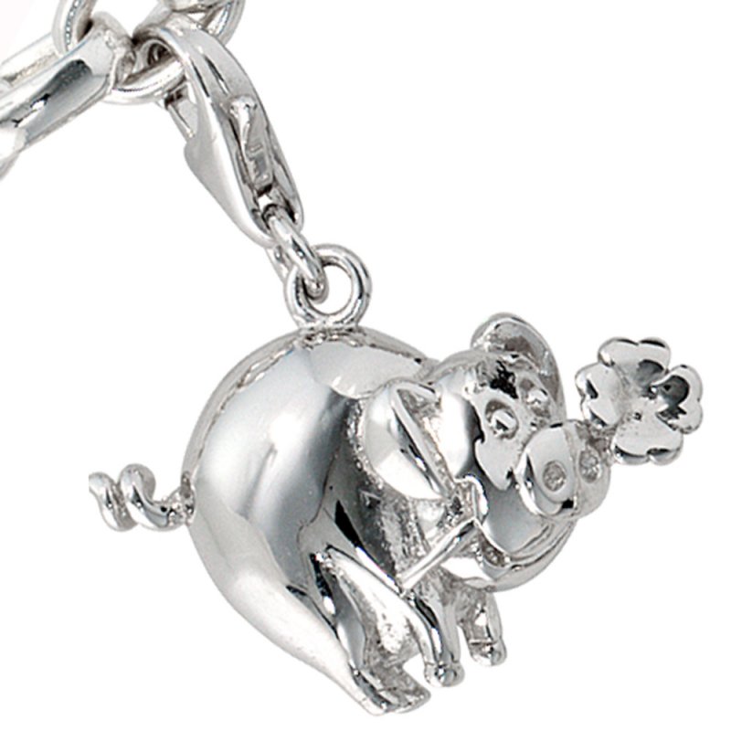 JOBO Einh�nger Charm Gl�cksschwein 925 Sterling Silber Gl�cksbringer