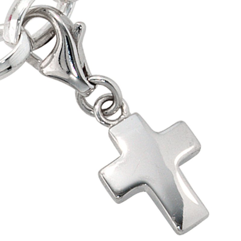 JOBO Einh�nger Charm Kreuz 925 Sterling Silber rhodiniert
