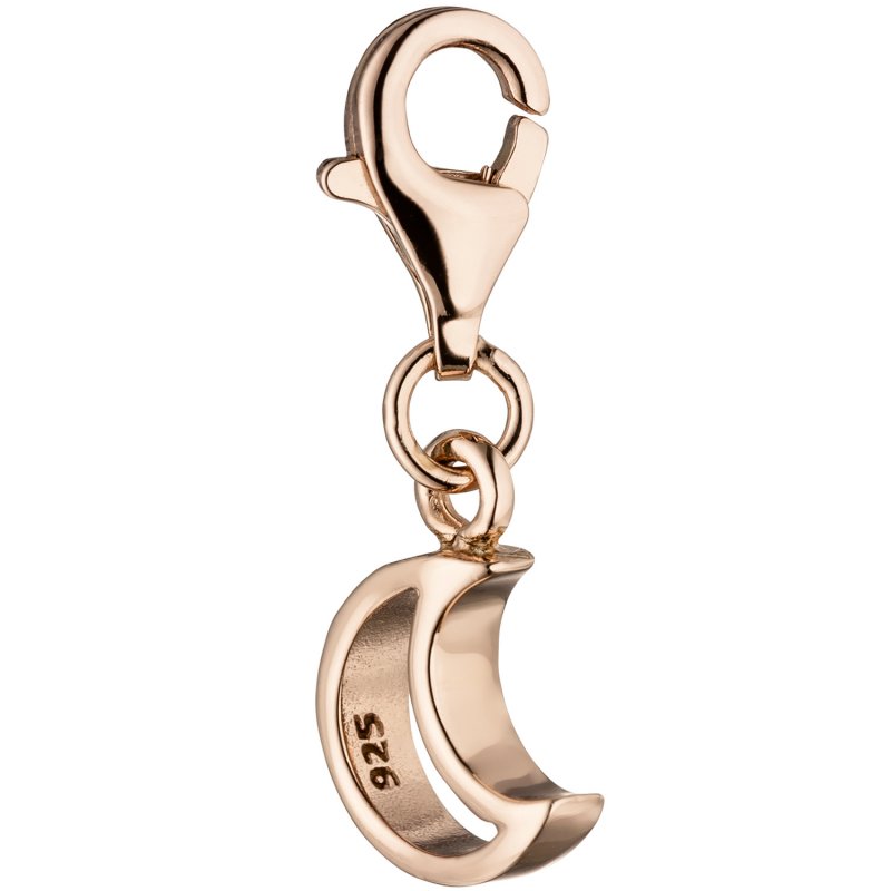 JOBO Einh�nger Charm Mond 925 Sterling Silber rotgold vergoldet