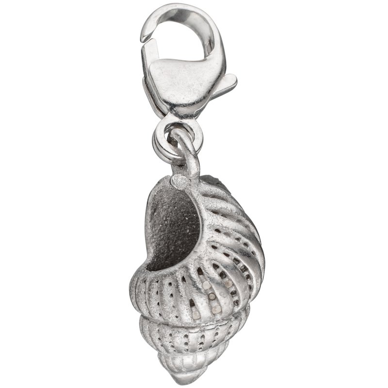 JOBO Einh�nger Charm Muschel 925 Sterling Silber rhodiniert Karabiner
