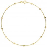 JOBO Fu�kettchen Fu�kette 333 Gold Gelbgold 25 cm Goldkette Federring