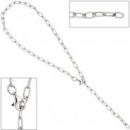 JOBO Fu�kettchen Fu�kette 925 Sterling Silber 27 cm variabel verk�rzbar Karabiner