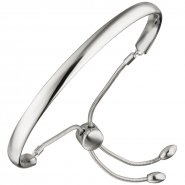 JOBO Halbarmreif 925 Sterling Silber Armband Armreif Silberarmband flexibel variabel