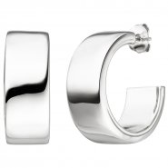 JOBO Halbcreolen 925 Sterling Silber Ohrringe Creolen Silberohrringe