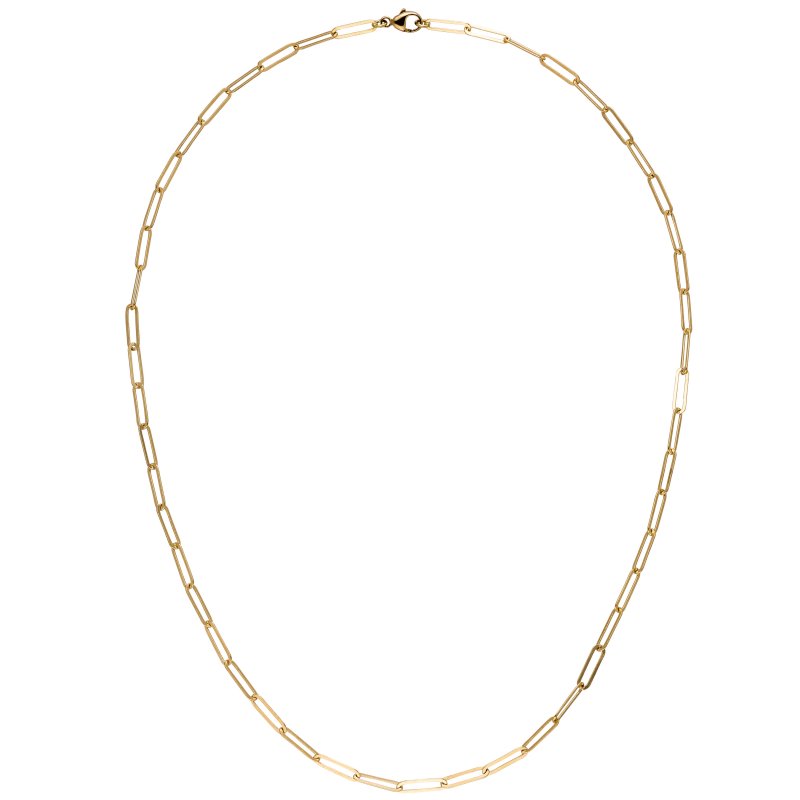 JOBO Halskette 750 Gold Gelbgold 45 cm Kette Goldkette Karabiner