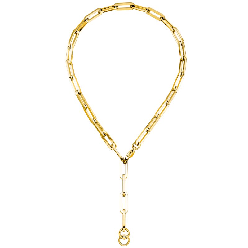 JOBO Halskette Edelstahl gelbgoldfarben beschichtet 55 cm