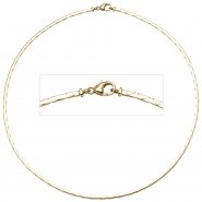 JOBO Halskette Kette 585 Gold Gelbgold 42 cm Goldkette Karabiner