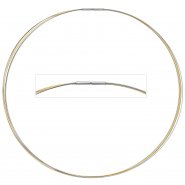 JOBO Halsreif 5-reihig bicolor vergoldet 45 cm Halskette Kette