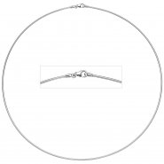 JOBO Halsreif 585 Wei�gold 1,1 mm 50 cm Gold Kette Halskette Wei�goldhalsreif