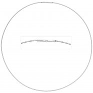 JOBO Halsreif Edelstahl 1,0 mm 42 cm Halskette Kette