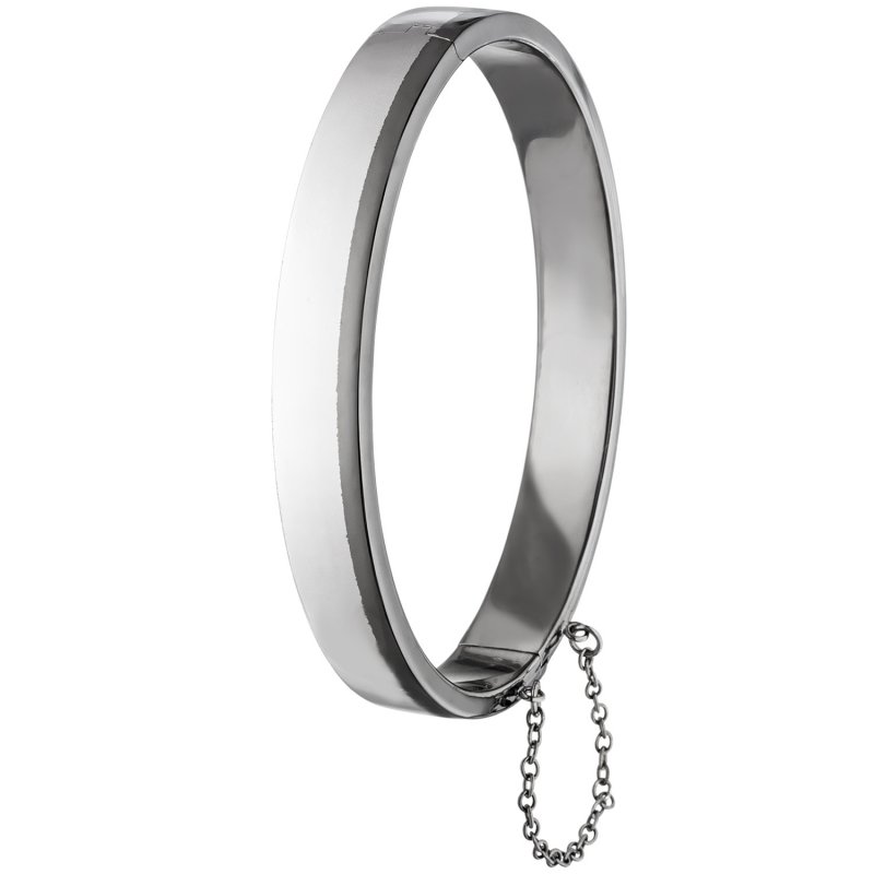 JOBO Herren Armreif Armband 925 Sterling Silber Herrenarmreif mit Sicherheitskette