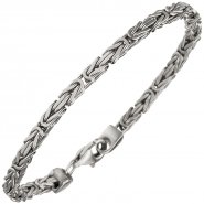 JOBO K�nigsarmband 925 Sterling Silber 19 cm Armband Silberarmband Karabiner