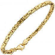 JOBO K�nigsarmband 925 Sterling Silber gold vergoldet diamantiert 21 cm Armband