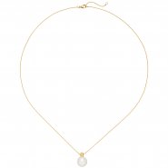 JOBO Kette mit Anh�nger 750 Gold Gelbgold 1 S��wasser Perle 45 cm