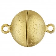 JOBO Kettenschlie�e Magnet-Schlie�e 585 Gold Gelbgold mattiert Kettenverschluss