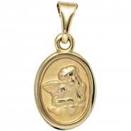 JOBO Kinder Anh�nger Engel Schutzengel 333 Gold Gelbgold mattiert Kinderanh�nger