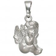 JOBO Kinder Anh�nger Engel Schutzengel 925 Sterling Silber mattiert Kinderanh�nger