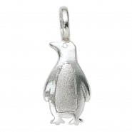 JOBO Kinder Anh�nger Pinguin 925 Sterling Silber rhodiniert mattiert Kinderanh�nger