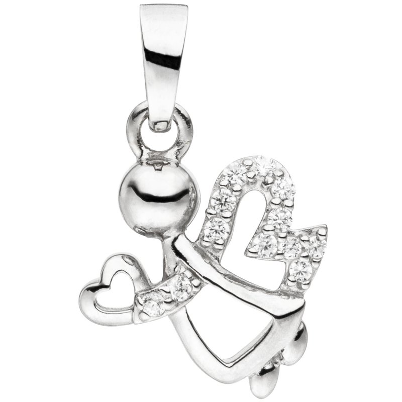 JOBO Kinder Anh�nger Engel 925 Sterling Silber 12 Zirkonia