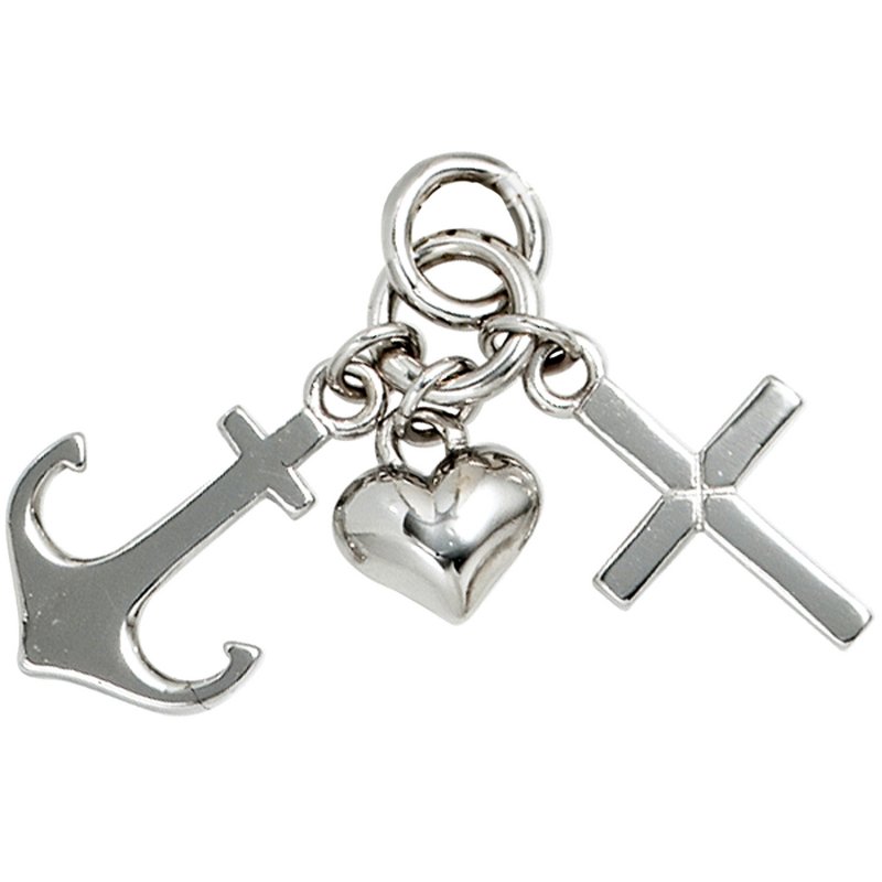 JOBO Kinder Anh�nger Glaube Liebe Hoffnung 925 Sterling Silber Kinderanh�nger