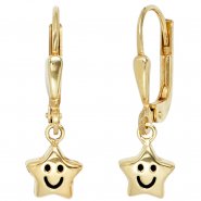 JOBO Kinder Boutons Stern 333 Gold Gelbgold Ohrringe Ohrh�nger Kinderohrringe