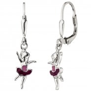 JOBO Kinder Ohrh�nger Ballerina 925 Sterling Silber Ohrringe Boutons Kinderohrringe
