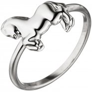 JOBO Kinder Ring Pferd 925 Sterling Silber Silberring Kinderring Pferdering