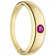 JOBO Kinder Taufring 333 Gold Gelbgold 1 Rubin rot Taufanh�nger