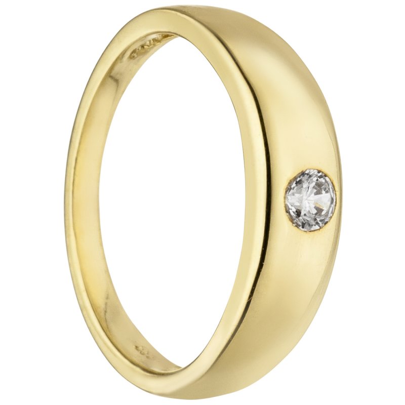 JOBO Kinder Taufring 333 Gold Gelbgold 1 Zirkonia Taufanh�nger