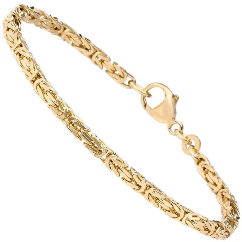 JOBO K�nigsarmband 333 Gold Gelbgold massiv 21 cm Armband Goldarmband