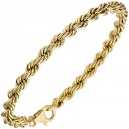 JOBO Kordelarmband 585 Gold, 19 cm