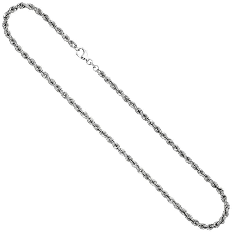 JOBO Kordelkette 925 Silber massiv 50 cm Kette Halskette Silberkette Karabiner