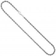 JOBO Kordelkette 925 Silber massiv 50 cm Kette Halskette Silberkette Karabiner