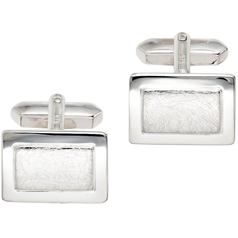 JOBO Manschettenkn�pfe 925 Sterling Silber eismatt