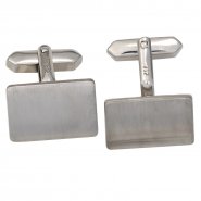 JOBO Manschettenkn�pfe 925 Sterling Silber rhodiniert matt