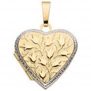 JOBO Medaillon Herz 375 Gold Anh�nger