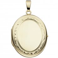 JOBO Medaillon oval 585 Gold Gelbgold Anh�nger zum �ffnen