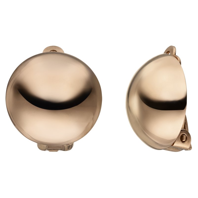 JOBO Ohrclips 925 Sterling Silber rotgold vergoldet Ohrringe