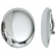 JOBO Ohrclips oval 925 Sterling Silber rhodiniert Ohrringe Clips