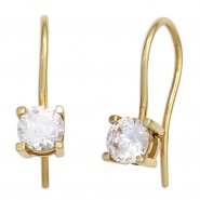 JOBO Ohrh�nger 333 Gold Gelbgold 2 Zirkonia Ohrringe Goldohrringe