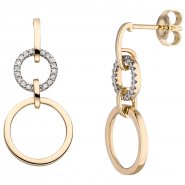 JOBO Ohrh�nger 585 Gold Gelbgold 36 Diamanten Brillanten Ohrringe